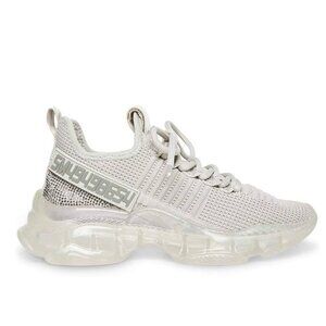 Steve Madden Maxima Sneakers 9.5 Grey Multi - Glam Embellished Rhinestones